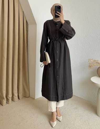 1257 tunik - Kahverengi