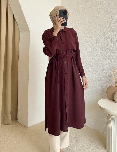 5026 tunik - mürdüm