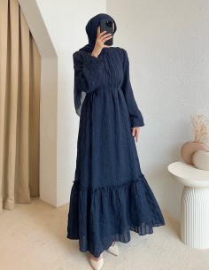 1617 lia elbise - lacivert