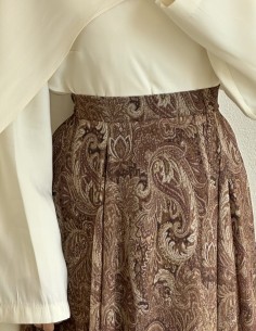 7333 desenli etek - camel 2
