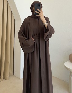 52157 kuşaklı abaya -... 2