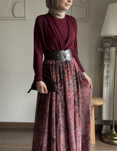 9039 Etnik desen kemerli... 2