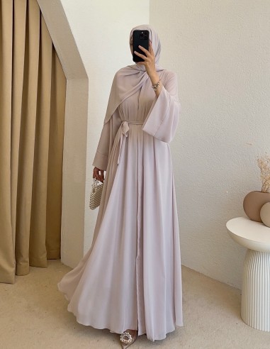51069 şallı abaya - bej