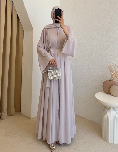 51069 şallı abaya - bej