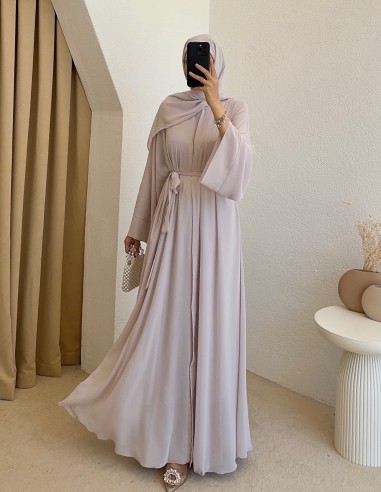 51069 şallı abaya - bej