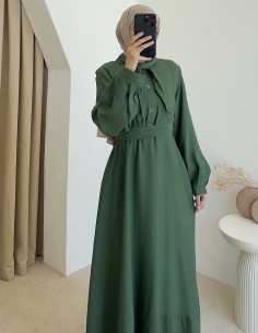 68257 yaka detay elbise -... 2