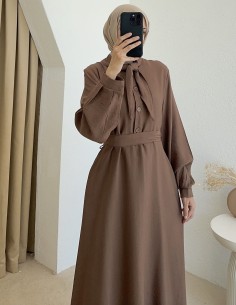 68257 yaka detay elbise -... 2