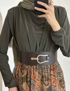 9039 Etnik desen kemerli... 2