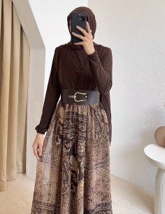 9039 Etnik desen kemerli... 2