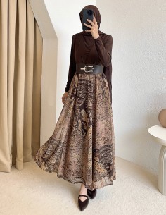 9039 Etnik desen kemerli...