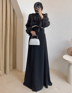 4895 almila abiye - siyah