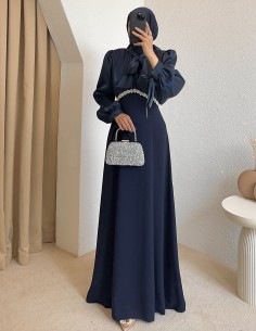 4895 almila abiye - lacivert