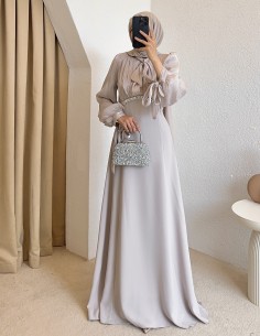 4895 almila abiye - bej
