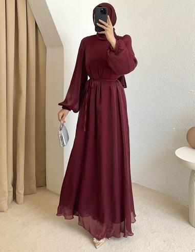 4619 abiye - bordo
