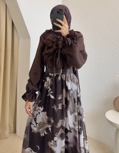 9044 elfida takım - kahverengi 2