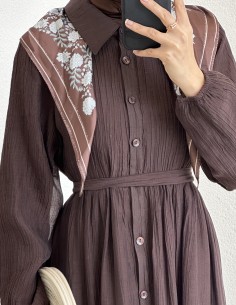 1035 fularlı elbise -... 2
