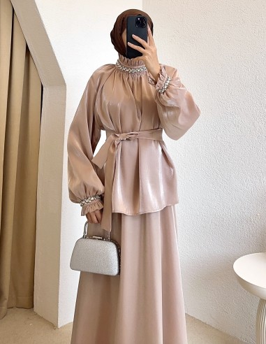 1072 rose ışıltılı takım - Camel