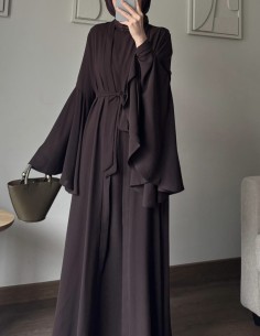 52192 Sahra abaya -Kahverengi 2