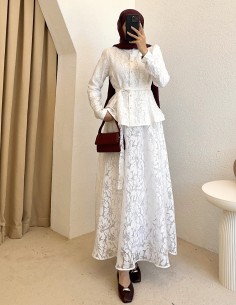 7348 amber takım - Beyaz