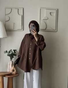 6215 Tencel salaş tunik...