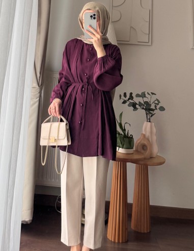 61309 eva tunik - mürdüm