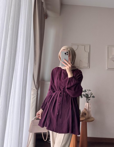 61309 eva tunik - mürdüm