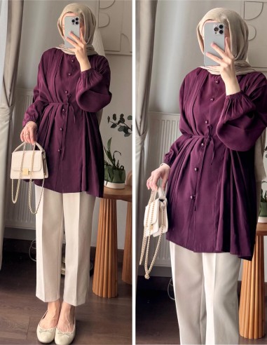 61309 eva tunik - mürdüm