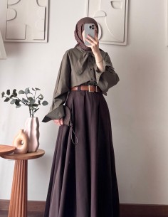 1104 Retro Kemerli poplin... 2