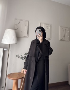 7589 Oversize Trenckot acı... 2