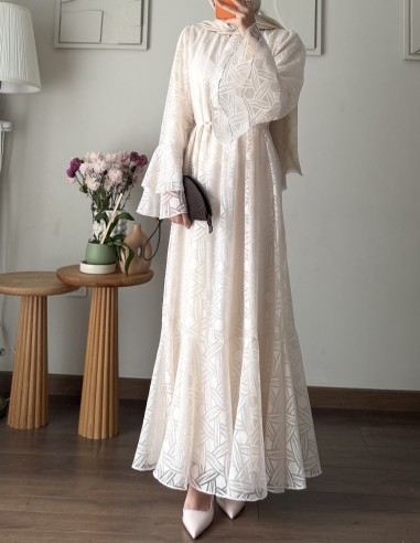 1653 lina elbise - taş