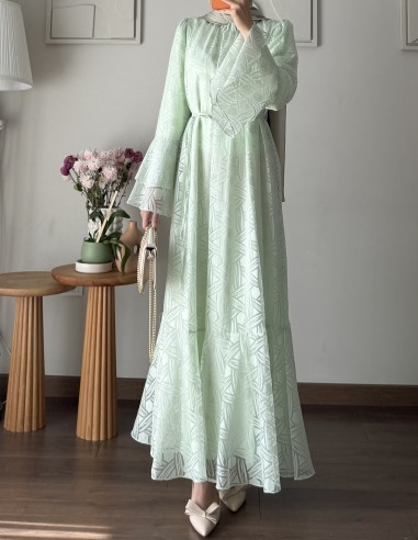 1653 lina elbise - mint