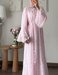 1653 lina elbise - pembe 2