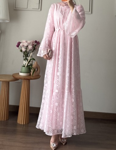 1653 lina elbise - pembe