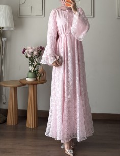 1653 lina elbise - pembe