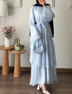 388 mora elbise - Mavi 2